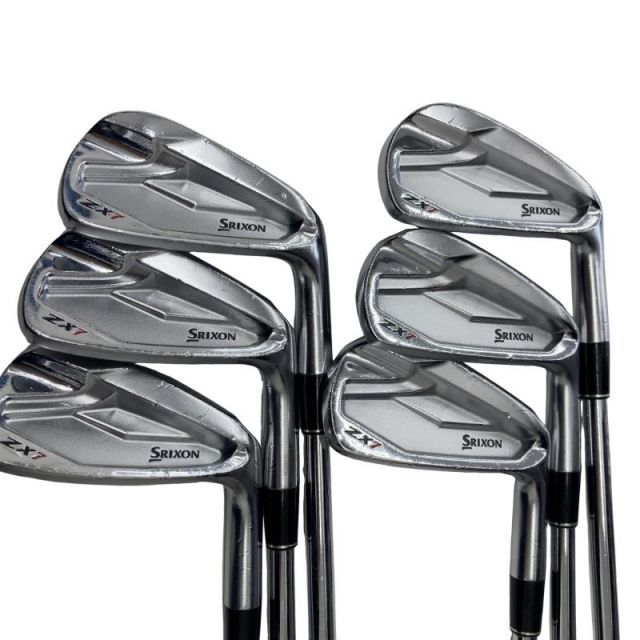 【中古】 ダンロップ SRIXON ZX7 6S アイアンセット IR 純正特注シャフト (フレックスS) メンズ 男性用 右利き 右用 Cランク ゴルフクラブ