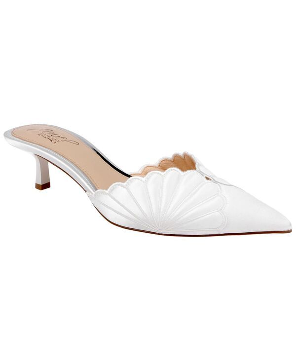 ジュウェルダグレイミシュカ レディース シューズ スリッポン・ローファー Jewel Badgley Mischka Womens Palmer SlipOn Evening Mule Ivory S