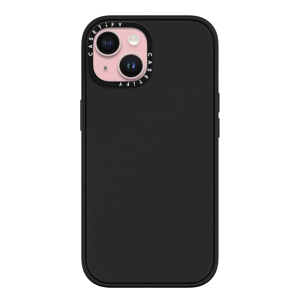 CASETiFY インパクト iPhone 15 ケース [薄型軽量/耐衝撃/米軍MIL規格] - マットブラック