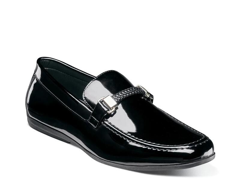 ステイシーアダムス メンズ シューズ スリッポン・ローファー Stacy Adamsheridan Loafer Black Patent ブラック