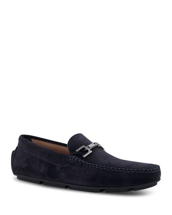 ブルーノマグリ メンズ シューズ スリッポン・ローファー Bruno Magli Mens Taso Bit Drivers Navy Suede ネイビー