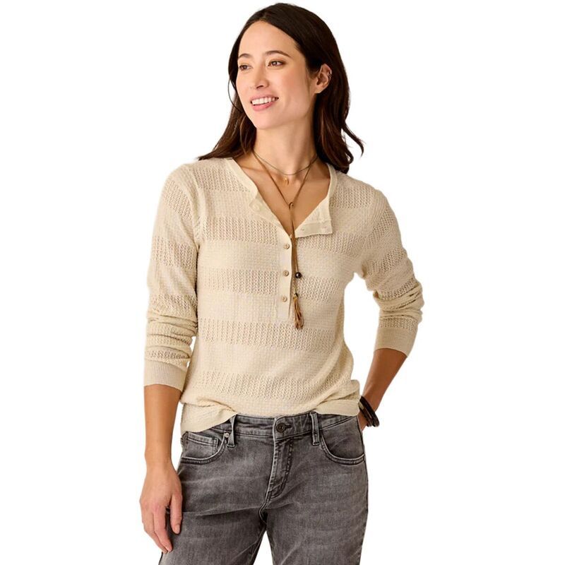 カーブデザイン レディース アウター ニット・セーター Carve Designs Amara Pointelle Sweater Womens Birch