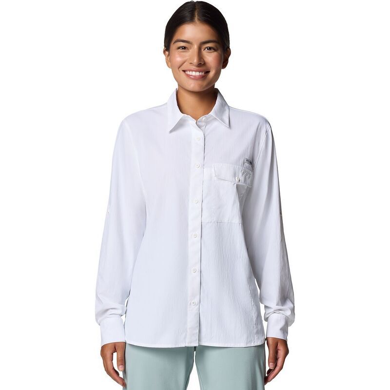 コロンビア レディース トップス Tシャツ 長袖 Columbia Wild Cast LongSleeve Shirt Womens White ホワイト