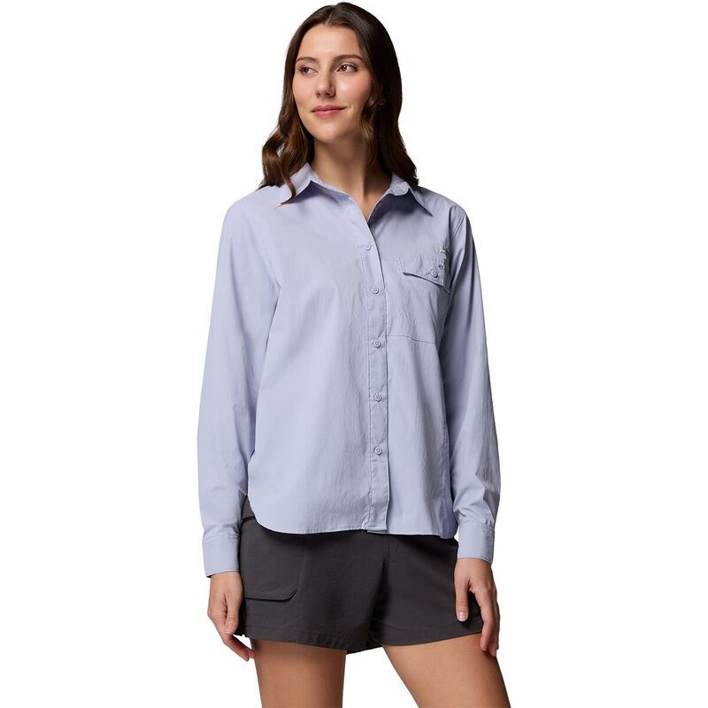 コロンビア レディース トップス Tシャツ 長袖 Columbia Wild Cast LongSleeve Shirt Womens Twilight