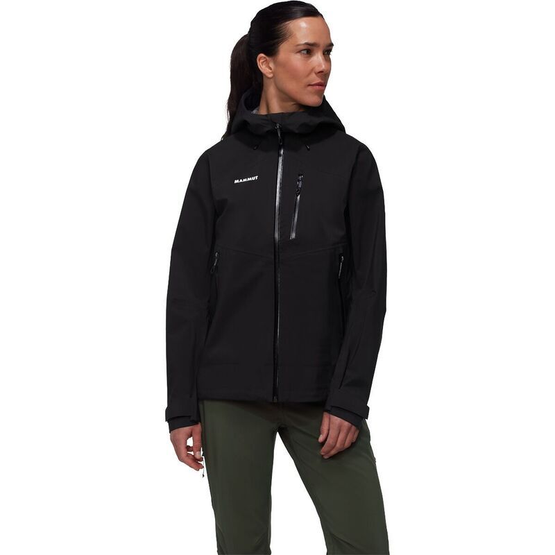 マムート レディース アウター ジャケット・ブルゾン フーデッドジャケット Mammut Alto Guide HS Hooded Jacket Womens Black ブラック
