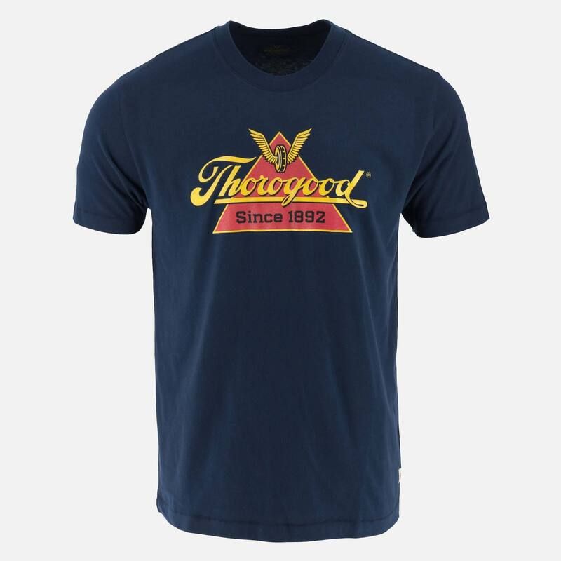 ソログッド レディース トップス Tシャツ ロゴ Mens Thorogood Workwear Classic Logo Short Sleeve TShirt Pageant Blue ブルー
