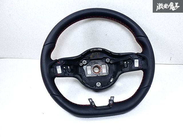メルセデスベンツ 純正 W205 Cクラス レザー ステアリング ハンドル 赤ステッチ レッドステッチ A0050004599 A0004608402 即納
