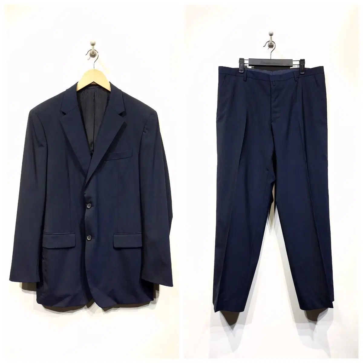 ジルサンダー(JIL SANDER) メンズ サマー スーツ セットアップ ネイビー
