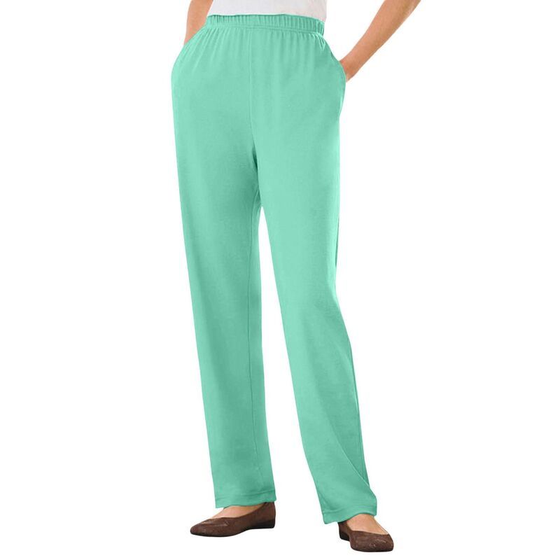 ウーマン ウィズイン レディース ボトムス カジュアルパンツ プラスサイズ ニット Woman Within Plusize 7Day Knit StraightLeg PullOn Pants Pa