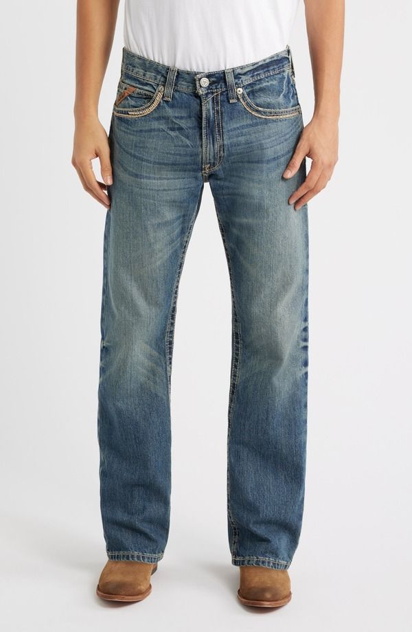 アリアト メンズ ボトムス デニムパンツ ジーンズ Ariat M5 Slim Gambler Straight Jeans Gambler