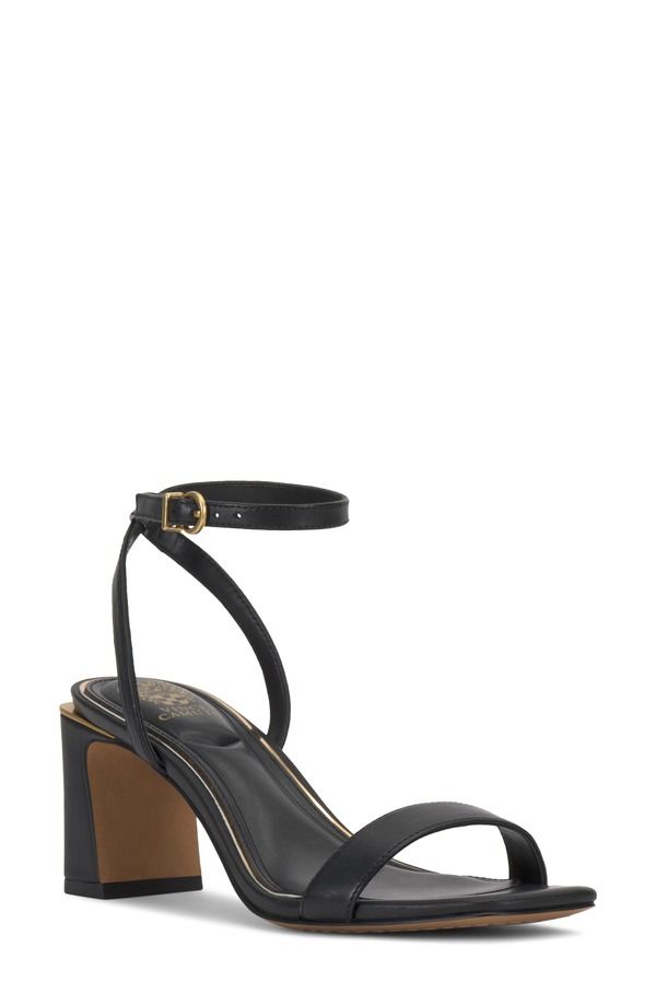 ヴィンスカムート レディース シューズ サンダル アンクル Vince Camuto Hamdankle Strap Sandal Black ブラック