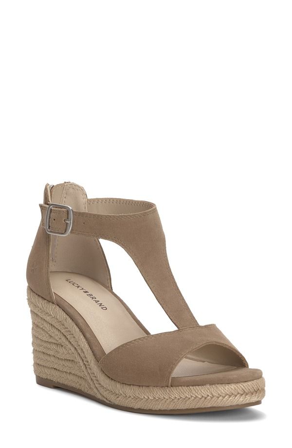 ラッキーブランド レディース シューズ サンダル プラットフォーム Lucky Brand Cyleste Platform Wedgespadrille Porcini