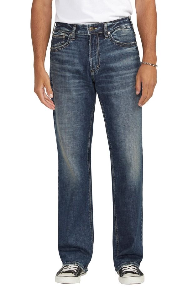 シルバー ジーンズ メンズ ボトムス デニムパンツ リラックスフィット ストレート Silver Jeans Co Gordie Relaxed Fit Straight Leg Jeans Indi