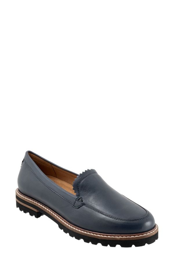 トロッターズ レディース シューズ スリッポン・ローファー Trotters Fayth Loafer Navy ネイビー