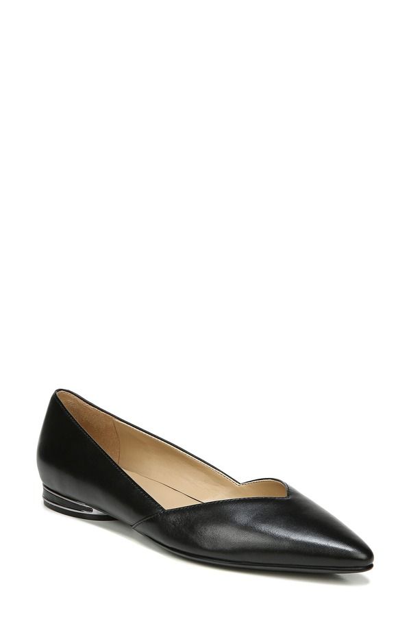 ナチュライザー レディース シューズ パンプス Naturalizer Havana Pointed Toe Flat Black Leather ブラック