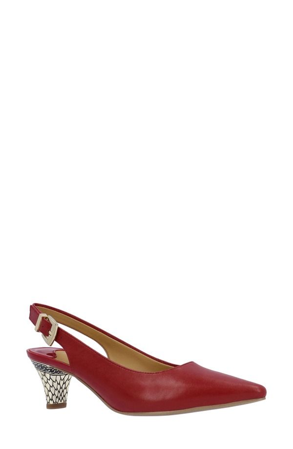 ジェイレニー レディース シューズ ヒール J Rene Mayetta Slingback Pump Red レッド