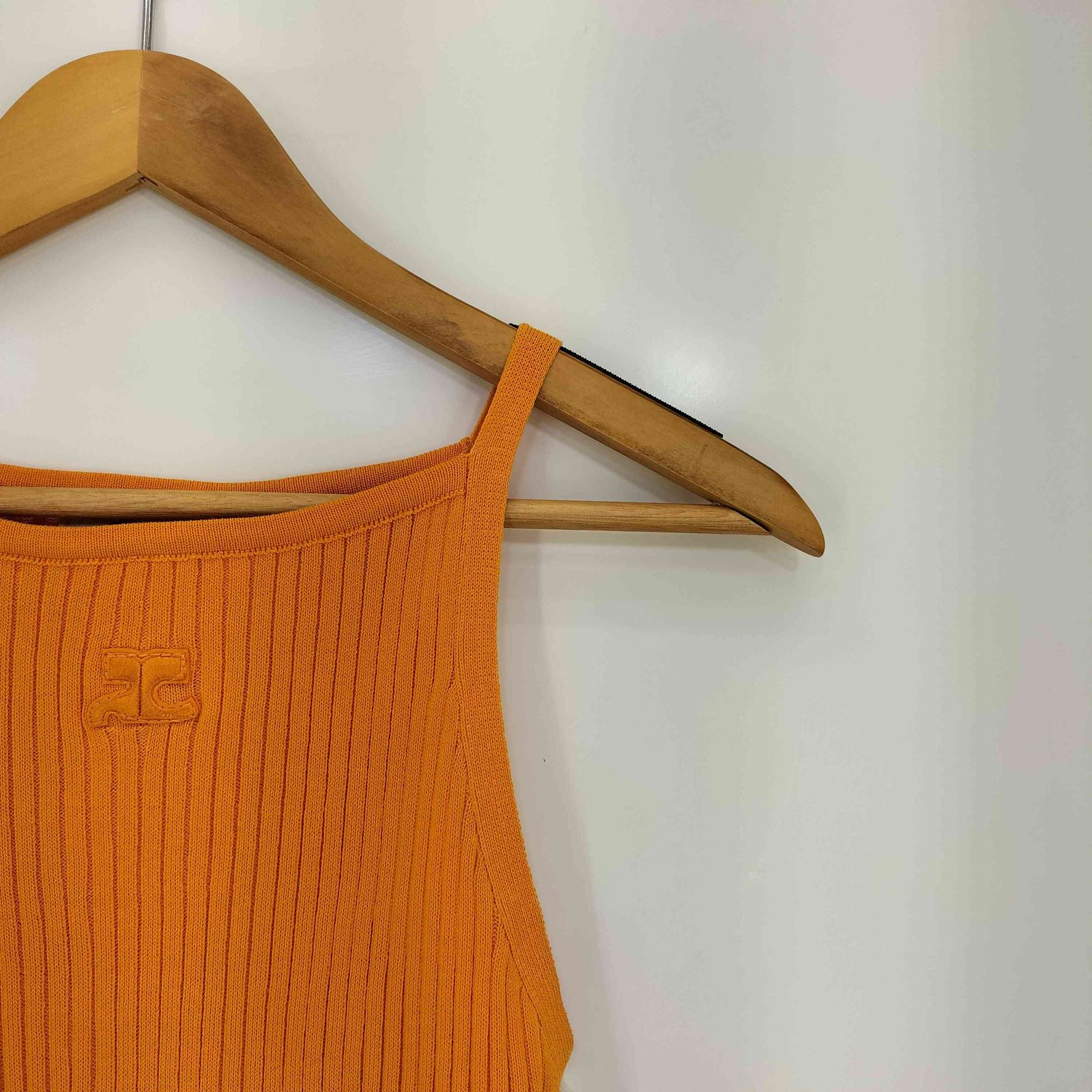 クレージュ courreges Pointyリブニットタンクトップ レディース 表記 
