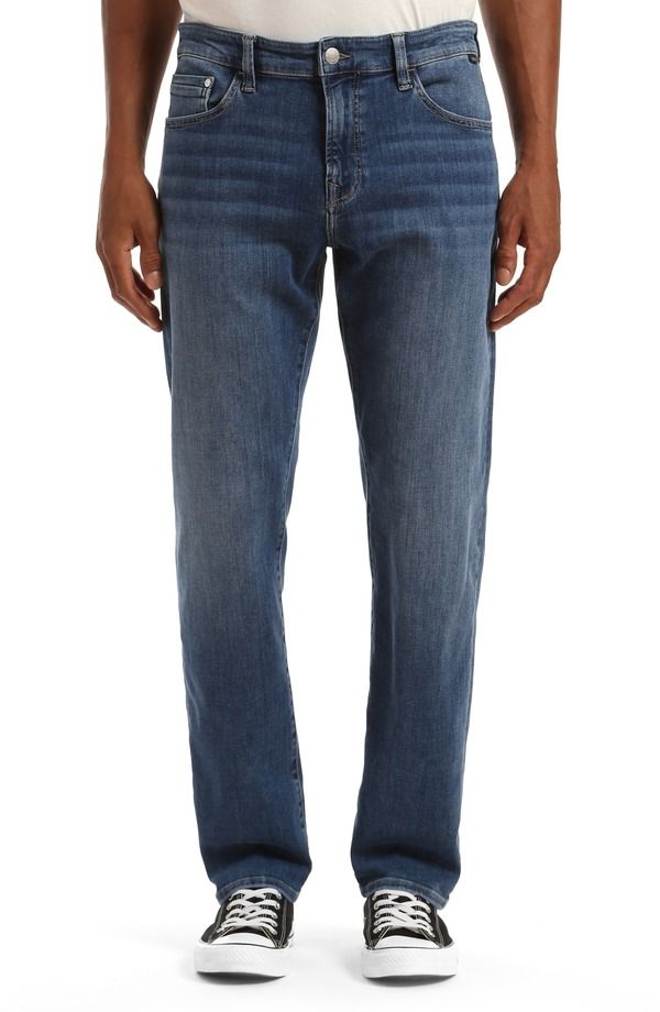 マーヴィ ジーンズ メンズ ボトムス デニムパンツ スリムフィット ストレート Mavi Jeans Marcuslim Fit Straight Leg Jeans Mid Foggy