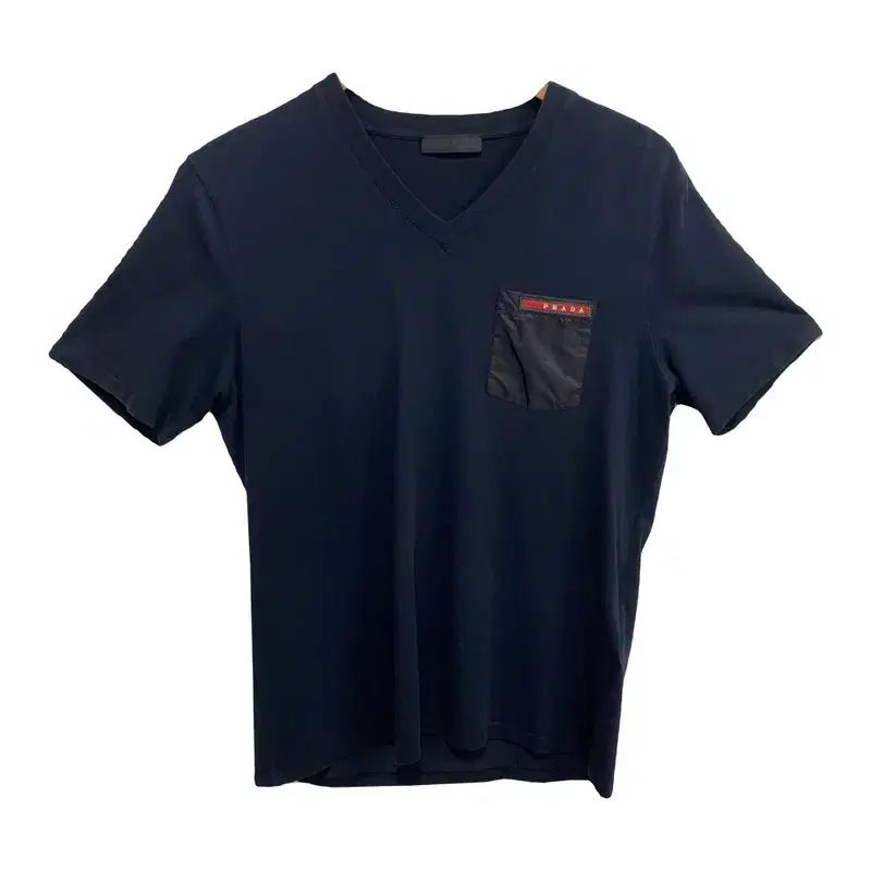 メンズM/PRADA プラダ 正規品 ポケット Vネック 半袖Tシャツ