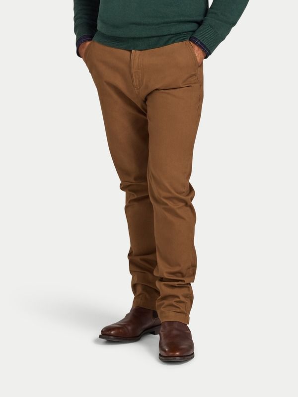 ライジングブル メンズ ボトムス カジュアルパンツ Raging Bull Classichino Pants Brown ブラウン