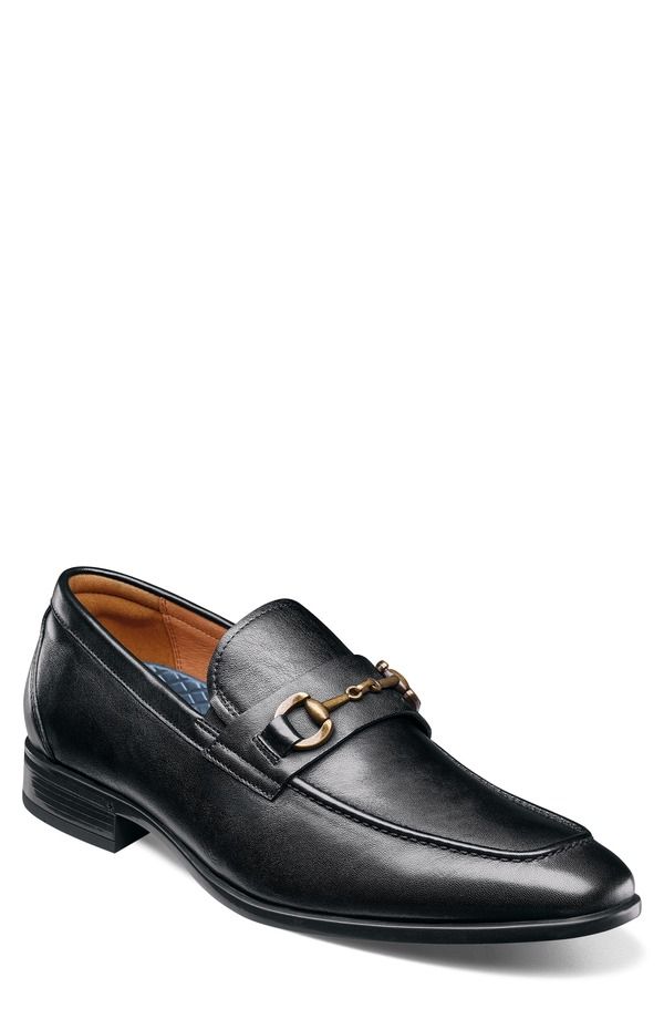 フローシャイム メンズ シューズ ローファー Florsheim Zaffiro Mock Toe Bit Loafer Black ブラック