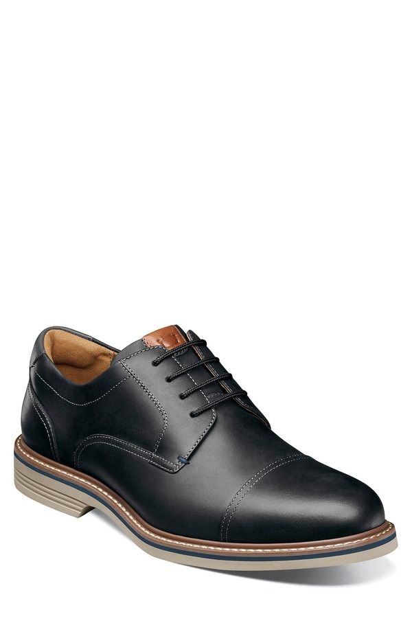 フローシャイム メンズ シューズ ダービー キャップ Florsheim Norwalk Cap Toe Derby Black Ch ブラック