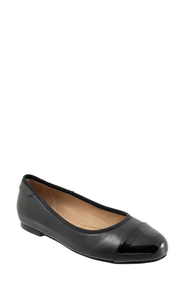 トロッターズ レディース シューズ パンプス キャップ Trotters Clara Cap Toe Flat Black ブラック