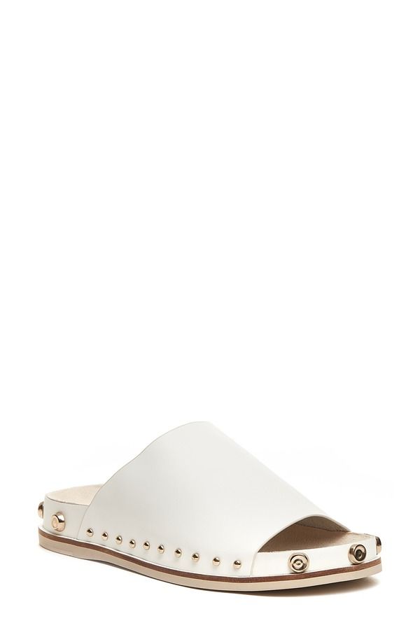 ケルシーダッガー レディース シューズ サンダル Kelsi Dagger Brooklyn Squish Slide Sandal Bright White Leather ホワイト