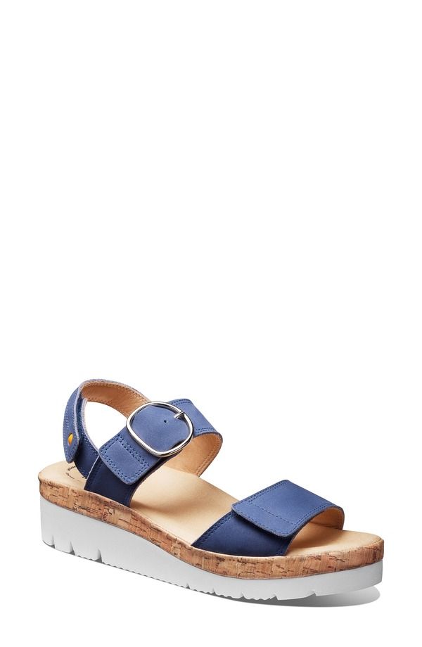 サミュエルフドバード レディース シューズ ヒール サンダル Samuel Hubbard Portola Two Strap Sandal Blue Nubuck ブルー