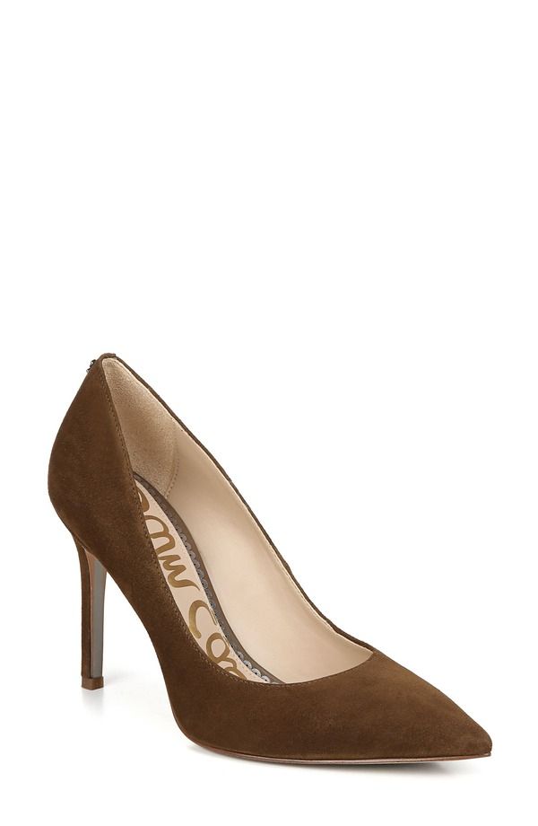 サムエデルマン レディース シューズ パンプス Sam Edelman Hazel Pointed Toe Pump Chocolate Suede チョコレート