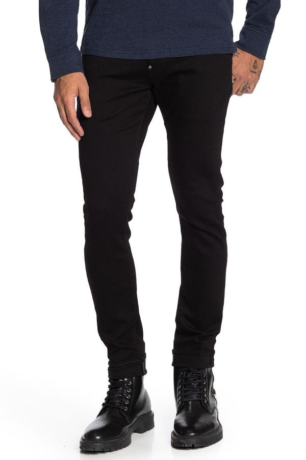 ジースター メンズ ボトムス デニムパンツ ジーンズ GStarAW Revend Skinny Jeans Pitch Black ブラック