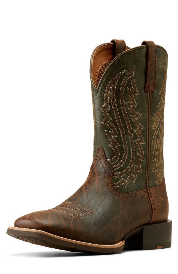 アリアト メンズ シューズ ブーツ・レインブーツ Ariat Sport Big Country Wide Square Toe Cowboy Boot Mahogany ElephantForest
