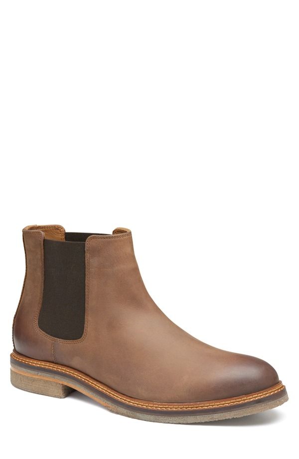 ジョンストンアンドマーフィー メンズ シューズ ブーツ・レインブーツ チェルシーブーツ チェルシー Johnston Murphy Calder Plain Toe Chelsea Boot Brow