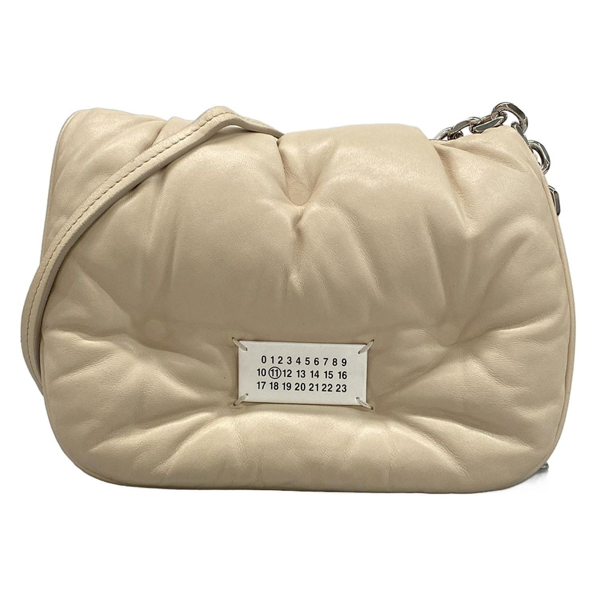 Maison Margiela(メゾンマルジェラ) ショルダーバッグ S56WG0181 P4300 ベージュ /2021年チェーンショルダー レザー