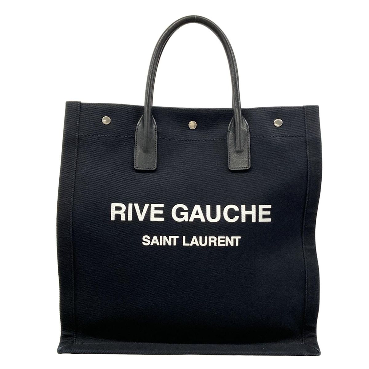 SAINT LAURENT PARIS(サンローランパリ) トートバッグ ノース/サウス リヴ・ゴーシュ 632539 黒 レザー
