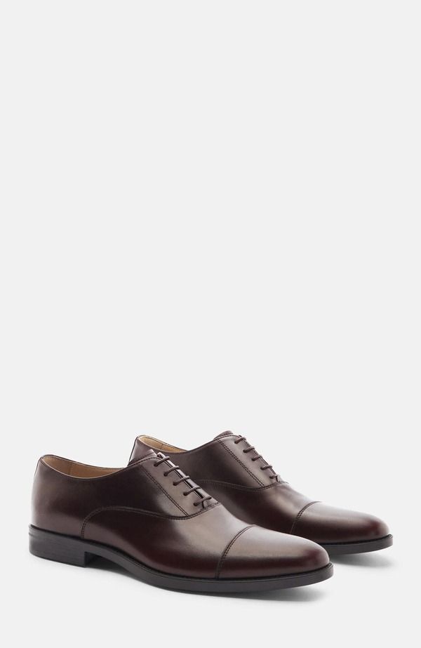 スカロッソ メンズ シューズ オックスフォード SCAROSSO Cesare Oxfords Dark Brown Calf ブラウン