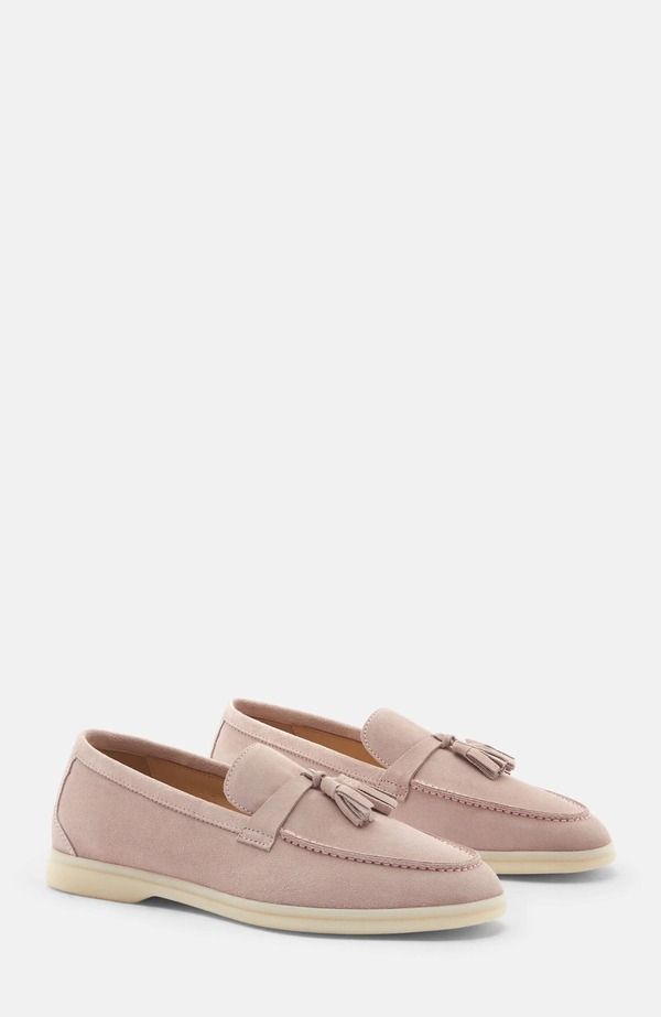 スカロッソ レディース シューズ スリッポン・ローファー SCAROSSO Leandra Loafers Pink Suede ピンク