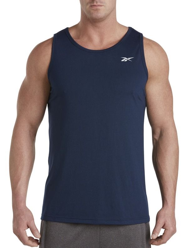 リーボック メンズ トップス シャツ ジャージー Reebok Performance Jersey Tech Tank Top Navy ネイビー
