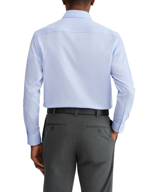 【送料無料】 カルバンクライン メンズ シャツ トップス Mens Solid RegularFit Stretch Dress Shirt Blue