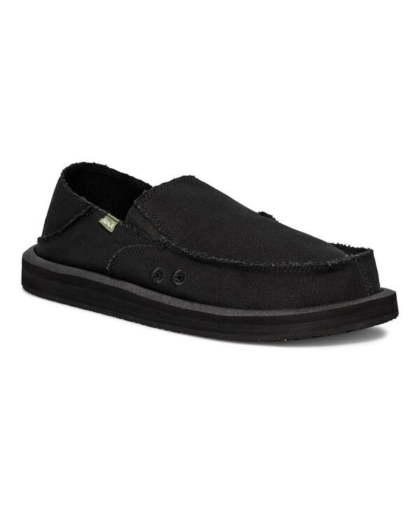 【送料無料】 サヌーク メンズ スリッポン・ローファー シューズ Mens Donny Loafers Blackout