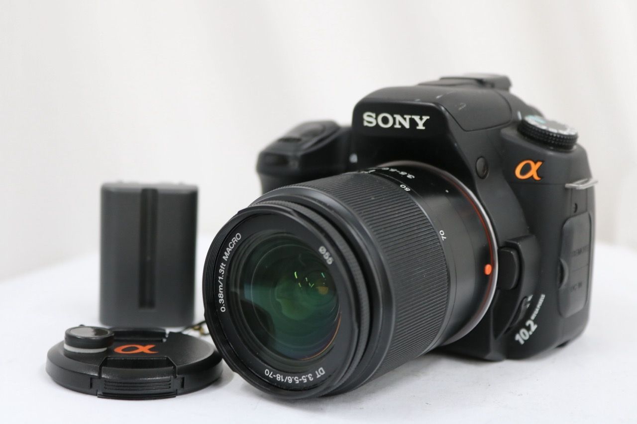 【返品保証】 ソニー Sony a DSLR-A200 DT 18-70mm F3.5-5.6 バッテリー付き デジタル一眼 e14221
