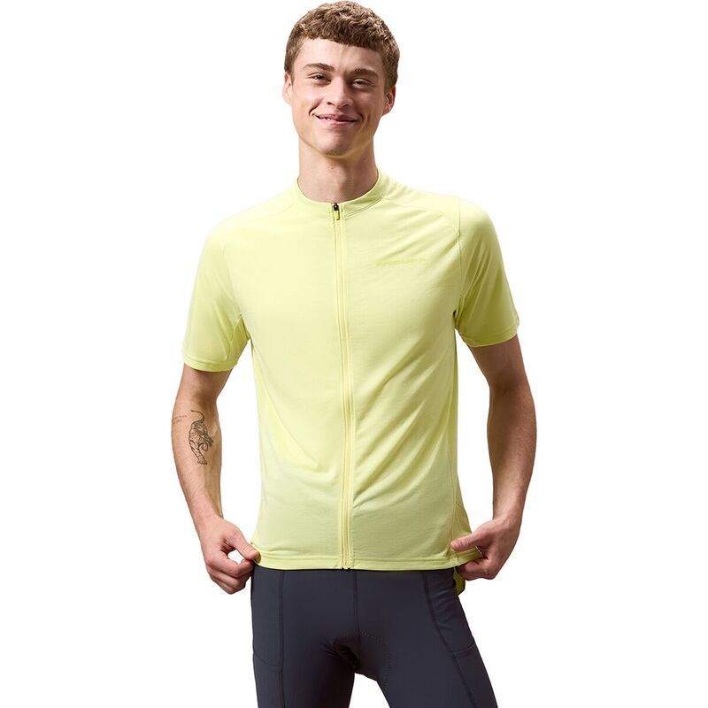 エンデュラ メンズ トップス Tシャツ 半袖 ジャージー Endura Loop ShortSleeve Zipped Jersey Mens Oil Seed