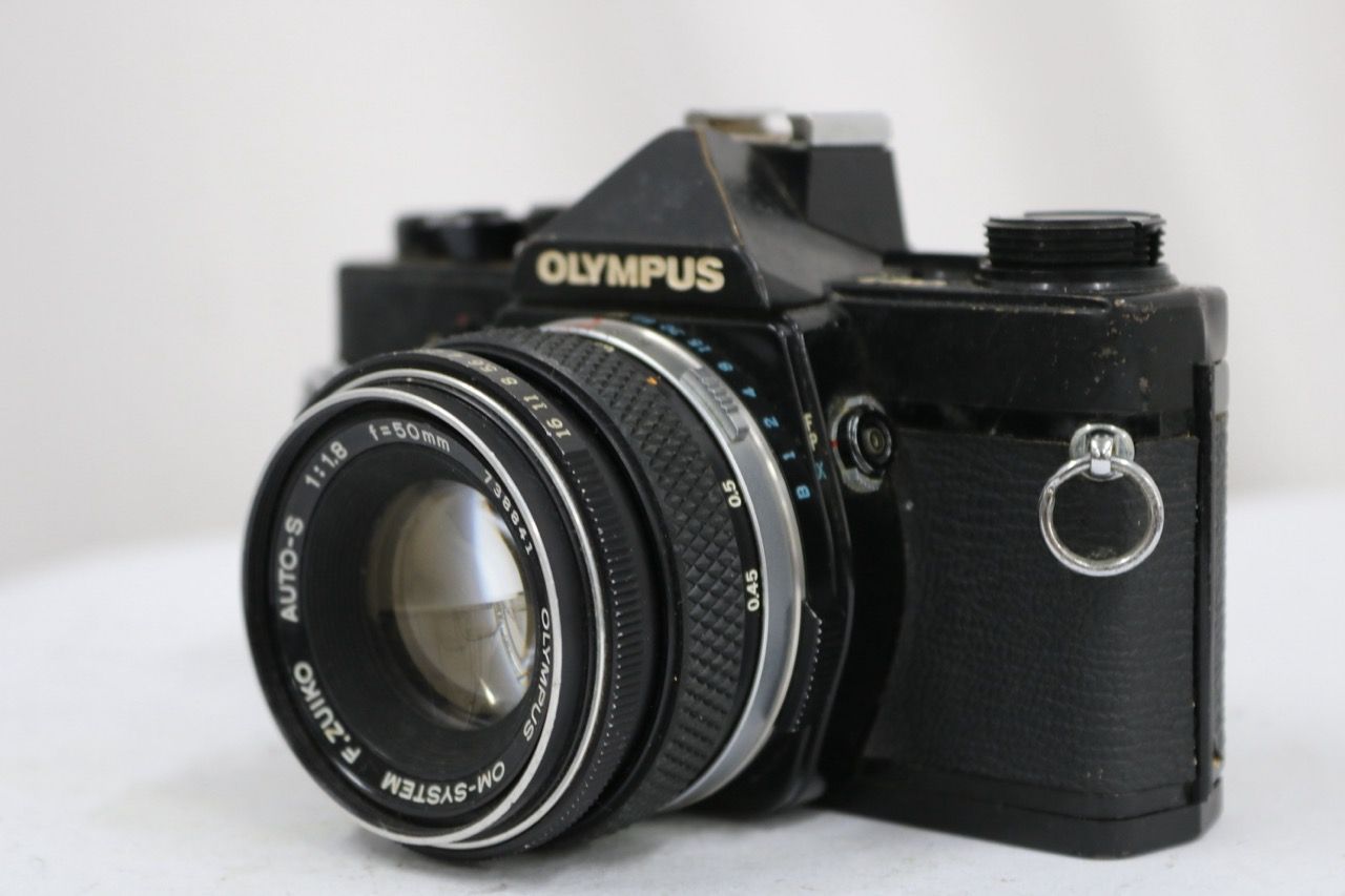 【訳あり品】 オリンパス Olympus OM-1 ブラック F.ZUIKO AUTO-S 50mm F1.8 ボディレンズセット e14238