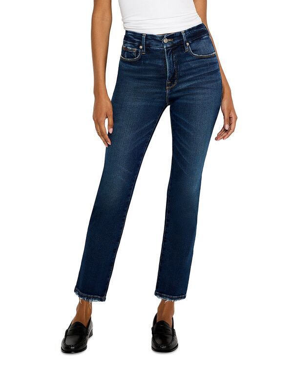 グッドアメリカン レディース ボトムス デニムパンツ ストレート ジーンズ Good American Softouch Straight Leg Jeans indigo Indigo インディゴ