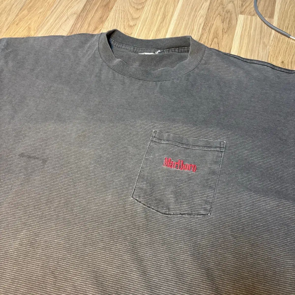 ヴィンテージ マルボロ プロモ Tシャツ ストライプ ポケット