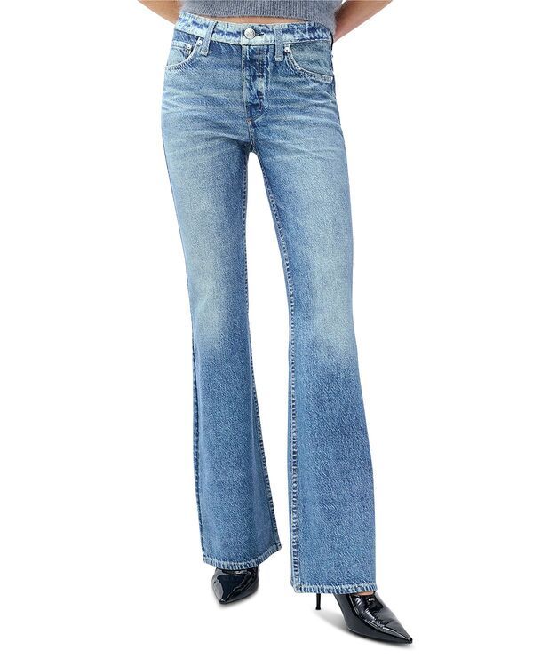 ラグアンドボーン レディース ボトムス デニムパンツ ジーンズ rag bone Miramar Ponte Dahlia Mid Rise Sweatpant Jeans in Minet
