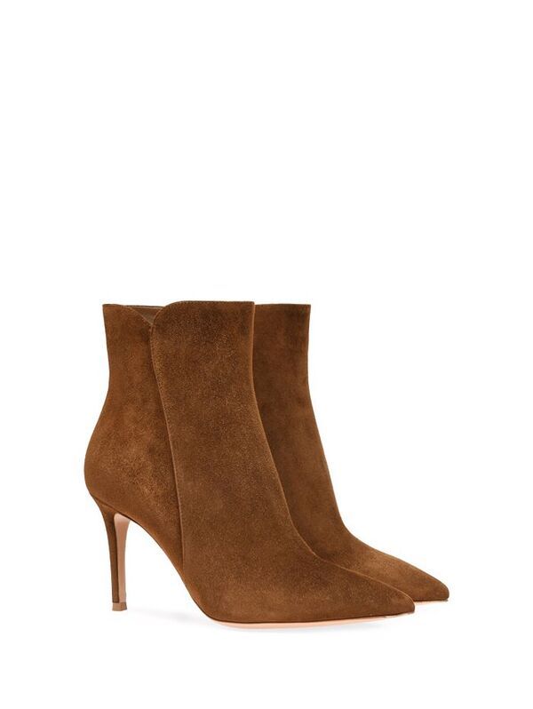ジャンヴィト ロッシ レディース シューズ ブーツ・レインブーツ Gianvito Rossi Womens Levy 85 Booties Brown Suede ブラウン