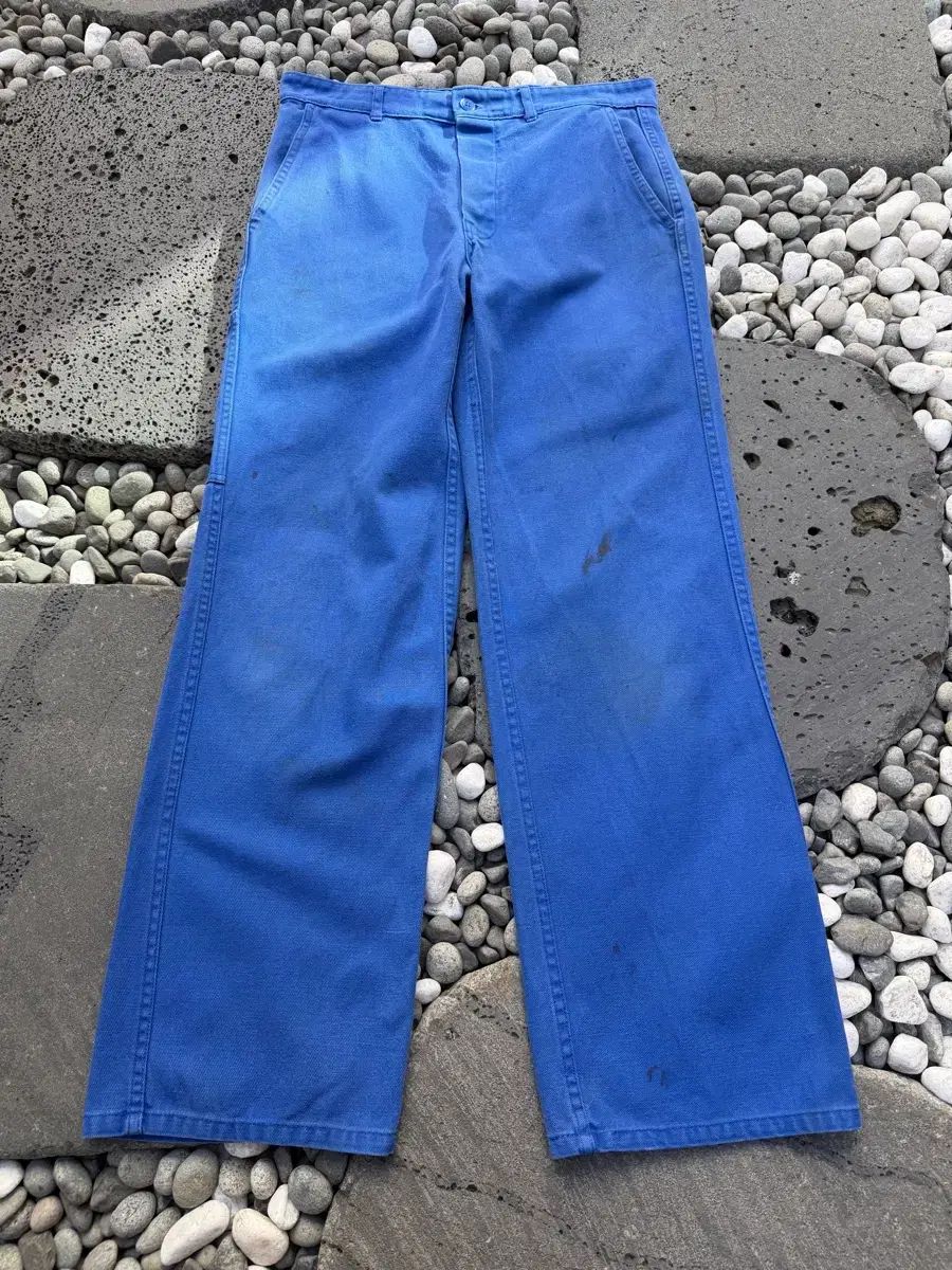 1990s NATURAL DISTRESSED WASHED フレンチワークパンツ