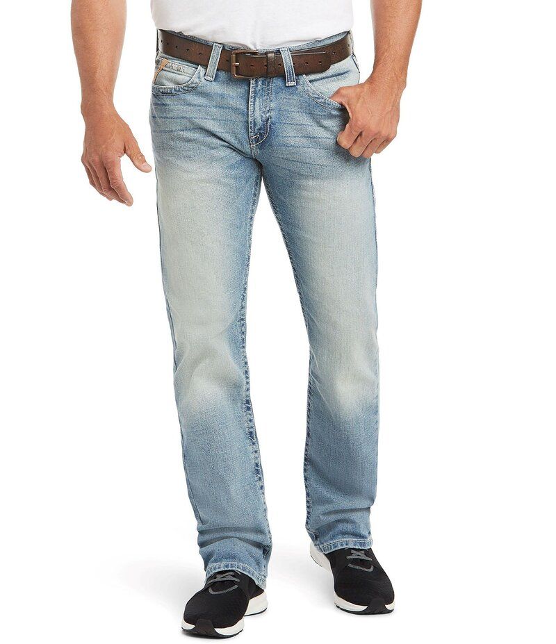 アリアト メンズ ボトムス デニムパンツ ストレート Ariat M7 Rocker Stretch Stirling Stackable Straight Leg Jean Shasta