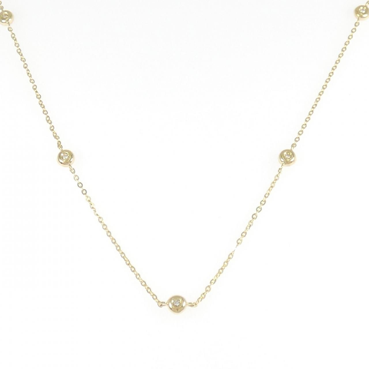 K18YG ダイヤモンド ネックレス 0.20CT